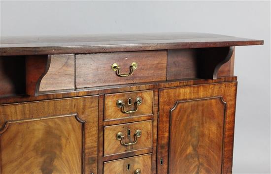 A George III mahogany side cabinet, W.3ft 8in. D.1ft 2in. H.3ft